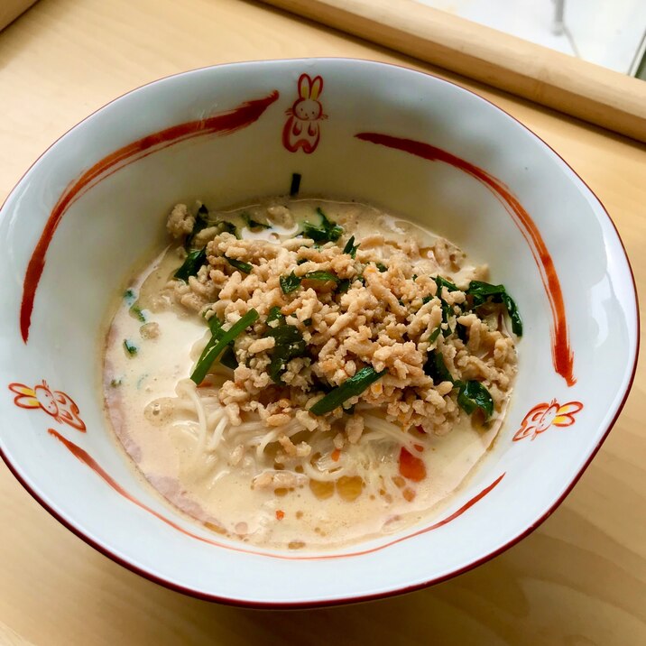 我が家流˚✧₊坦々そうめん　辛くない♪簡単♫